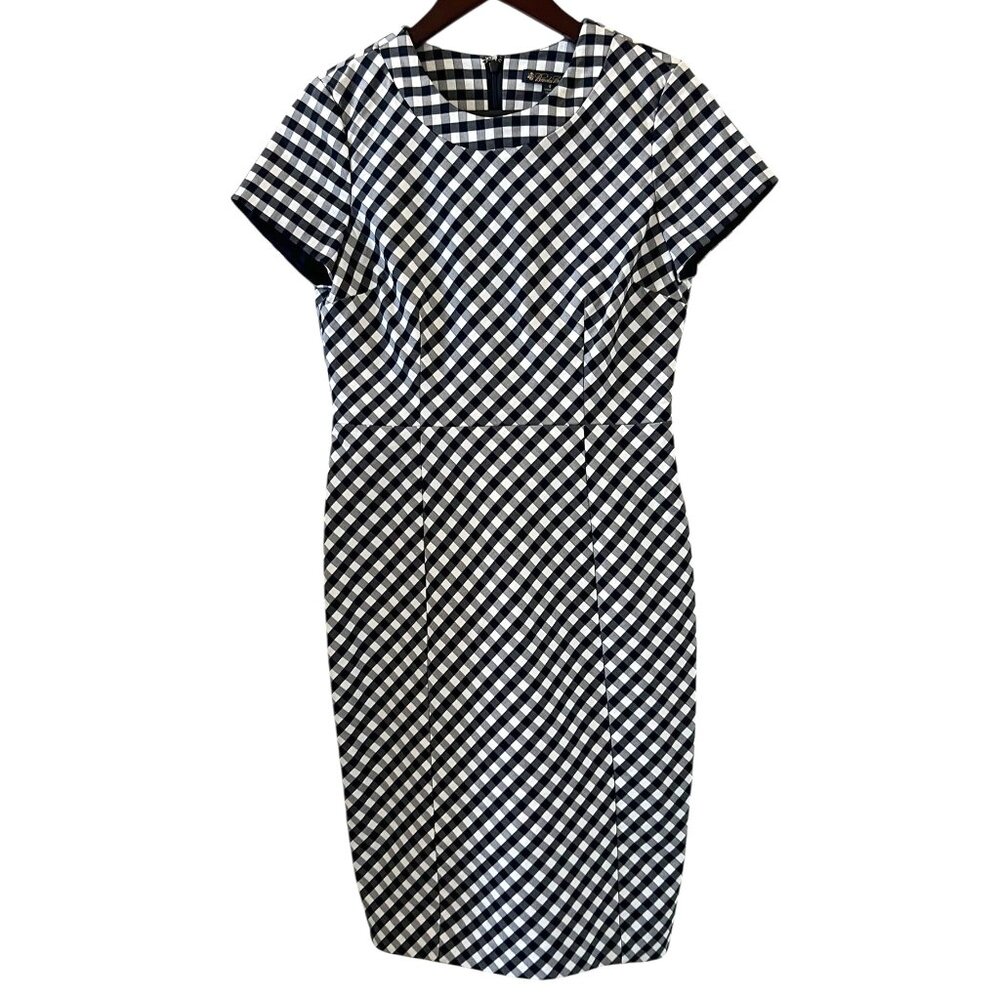 Brooks Brothers Blue & White Gingham Dress Size 4